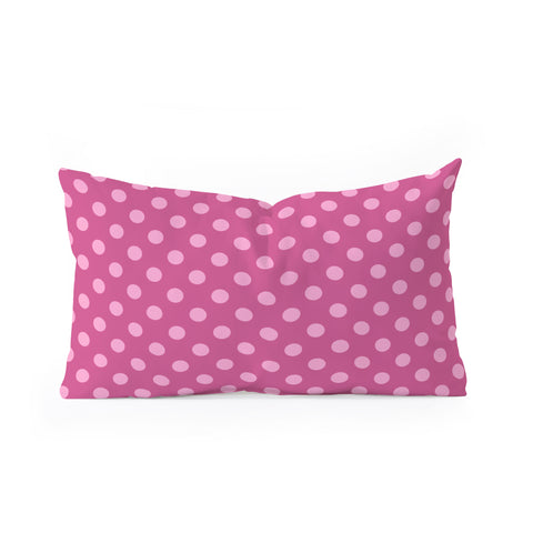 Leah Flores Bubblegum Oblong Throw Pillow