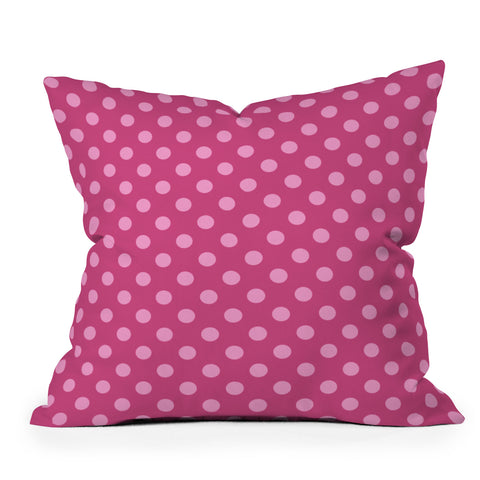Leah Flores Bubblegum Throw Pillow