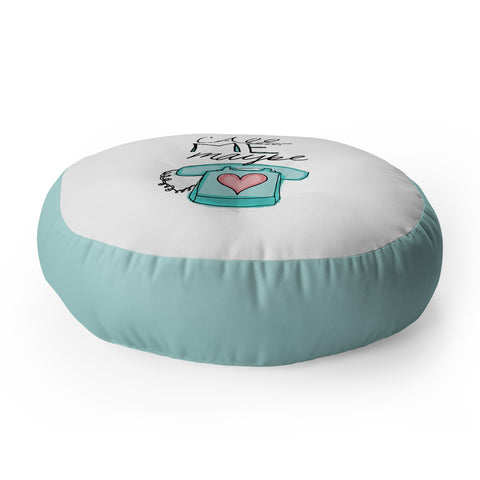 Leah Flores Call Me Maybe Floor Pillow Round