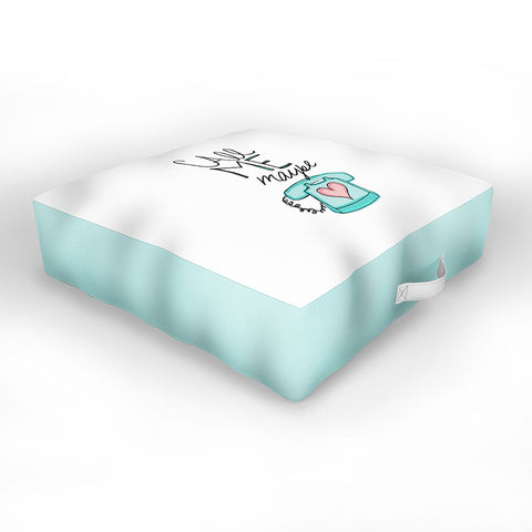 Leah Flores Call Me Maybe Outdoor Floor Cushion