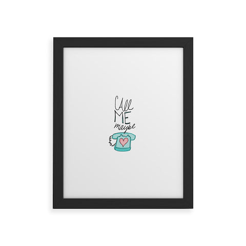 Leah Flores Call Me Maybe Framed Art Print
