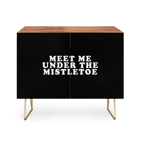 Leah Flores Christmas Mistletoe Kiss Credenza