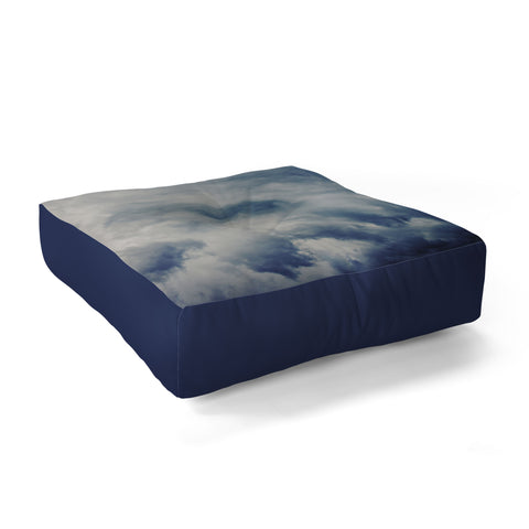 Leah Flores Clouds 1 Floor Pillow Square