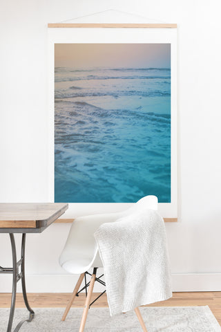 Leah Flores Cotton Candy Waves Art Print And Hanger