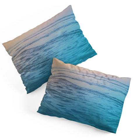 Leah Flores Cotton Candy Waves Pillow Shams