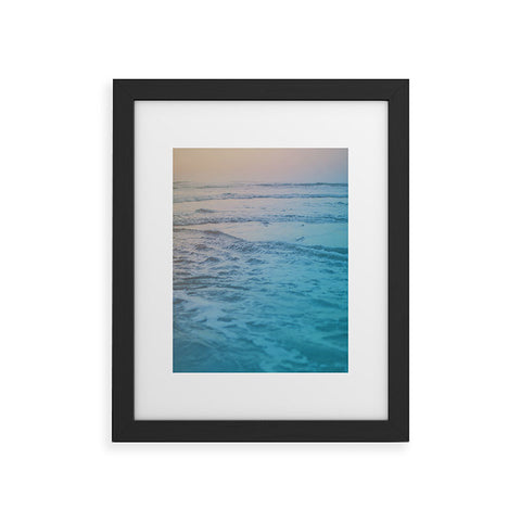 Leah Flores Cotton Candy Waves Framed Art Print