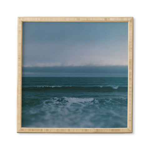Leah Flores Dark Blue Ocean Framed Wall Art