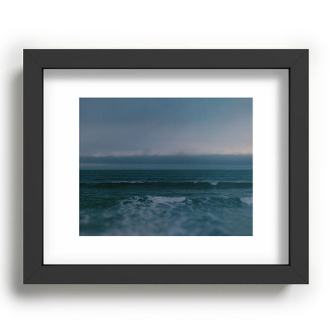 Leah Flores Dark Blue Ocean Recessed Framing Rectangle
