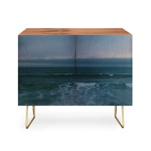 Leah Flores Dark Blue Ocean Credenza