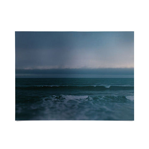 Leah Flores Dark Blue Ocean Poster