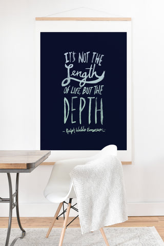 Leah Flores Depth Art Print And Hanger
