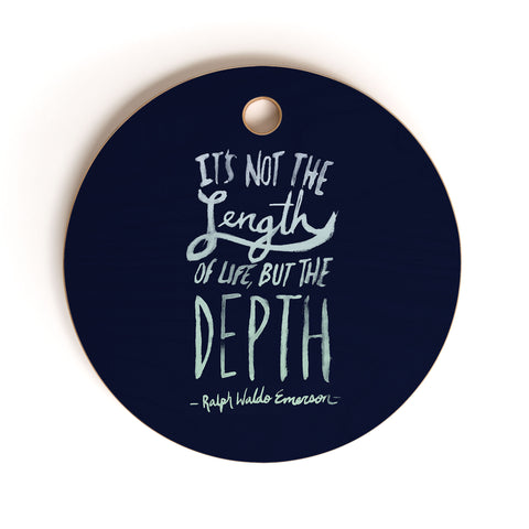Leah Flores Depth Cutting Board Round