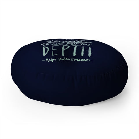 Leah Flores Depth Floor Pillow Round