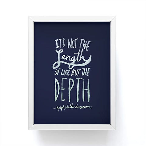 Leah Flores Depth Framed Mini Art Print