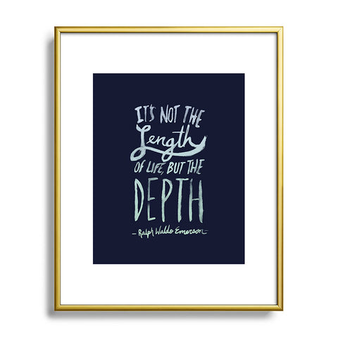 Leah Flores Depth Metal Framed Art Print