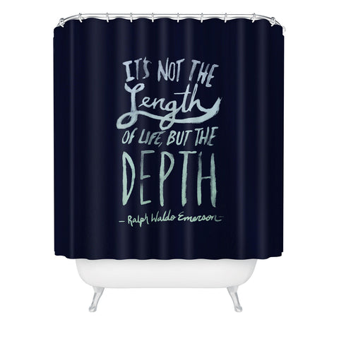 Leah Flores Depth Shower Curtain