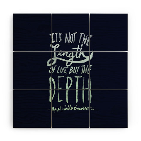 Leah Flores Depth Wood Wall Mural