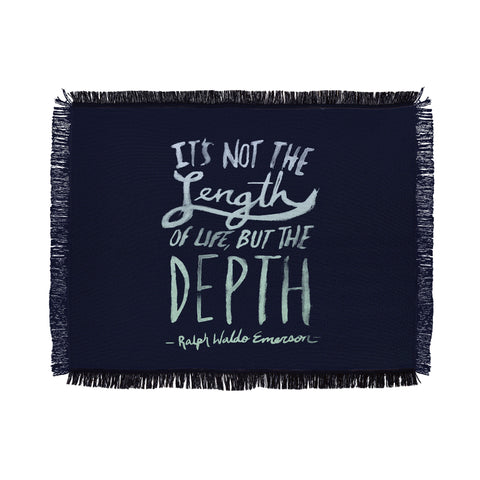 Leah Flores Depth Throw Blanket
