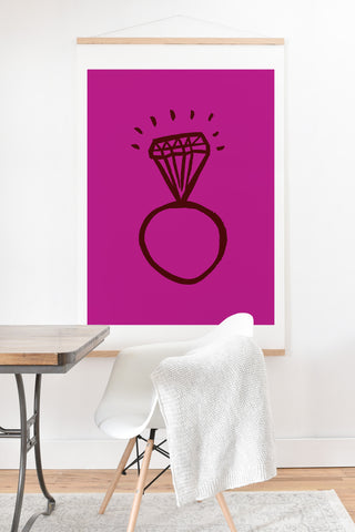 Leah Flores Diamond Bling Art Print And Hanger