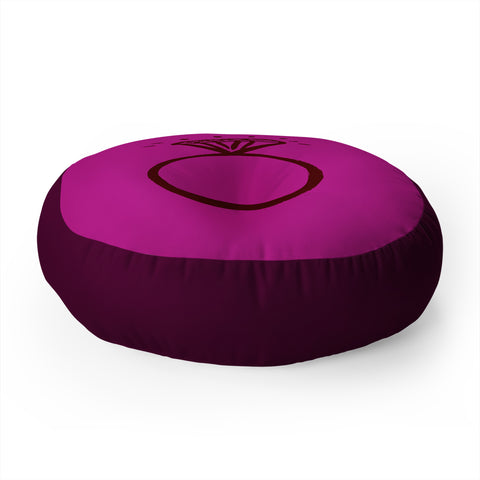 Leah Flores Diamond Bling Floor Pillow Round