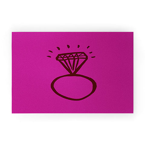 Leah Flores Diamond Bling Welcome Mat