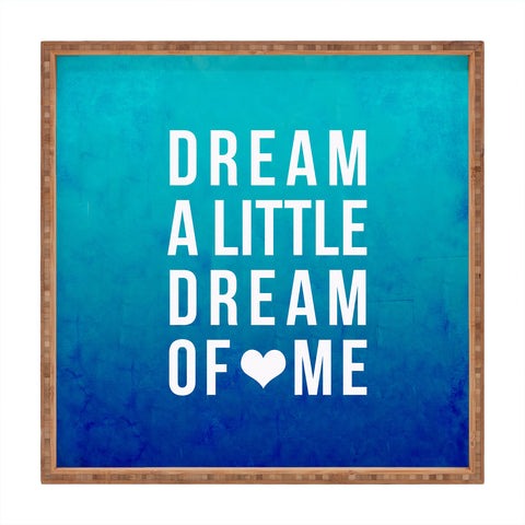 Leah Flores Dream Blue Square Tray