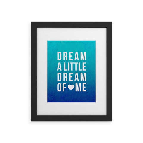 Leah Flores Dream Blue Framed Art Print