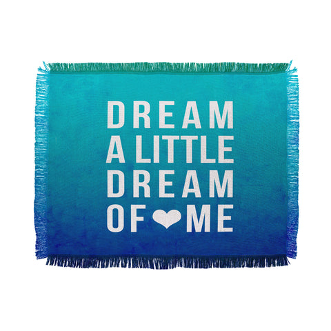 Leah Flores Dream Blue Throw Blanket