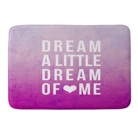 Leah Flores Dream Pink Memory Foam Bath Mat