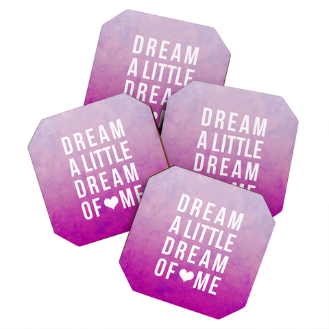 Leah Flores Dream Pink Coaster Set