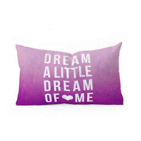 Leah Flores Dream Pink Oblong Throw Pillow