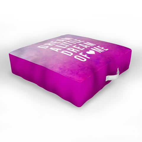 Leah Flores Dream Pink Outdoor Floor Cushion