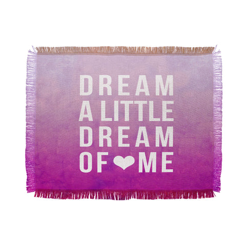 Leah Flores Dream Pink Throw Blanket