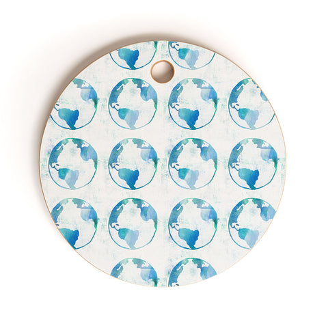 Leah Flores Earthling Cutting Board Round