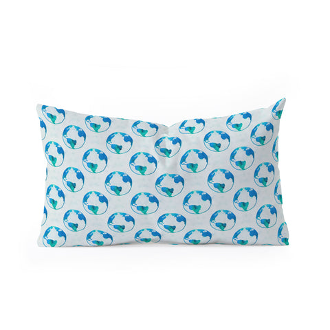 Leah Flores Earthling Oblong Throw Pillow
