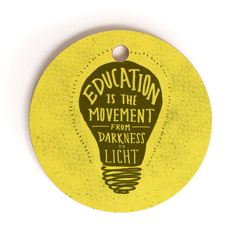 Leah Flores Education Cutting Board Round