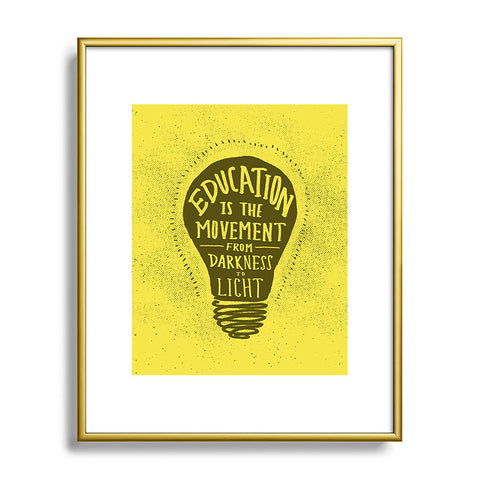 Leah Flores Education Metal Framed Art Print