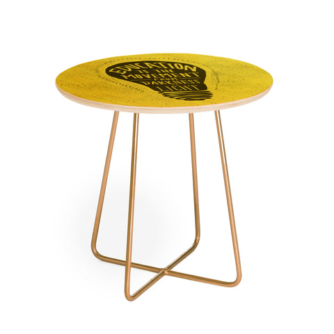 Leah Flores Education Round Side Table