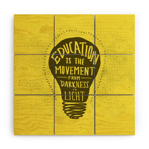 Leah Flores Education Wood Wall Mural