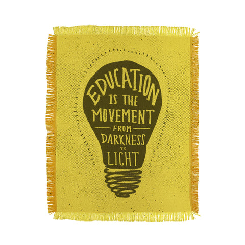 Leah Flores Education Throw Blanket