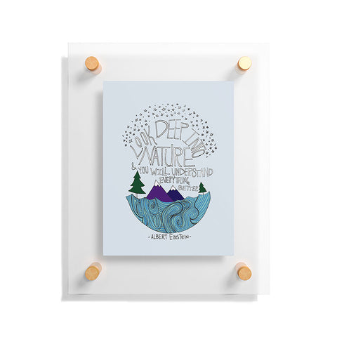 Leah Flores Einstein Nature 1 Floating Acrylic Print