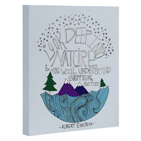 Leah Flores Einstein Nature 1 Art Canvas