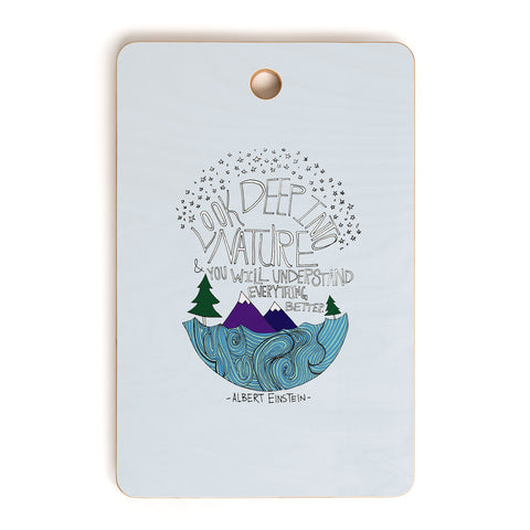 Leah Flores Einstein Nature 1 Cutting Board Rectangle