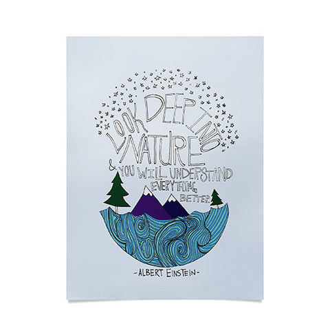 Leah Flores Einstein Nature 1 Poster