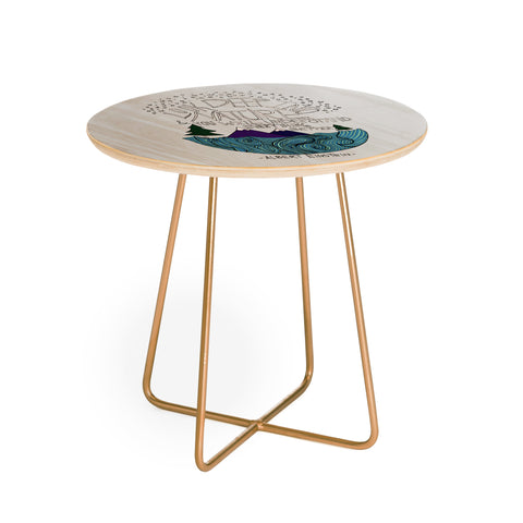 Leah Flores Einstein Nature 1 Round Side Table