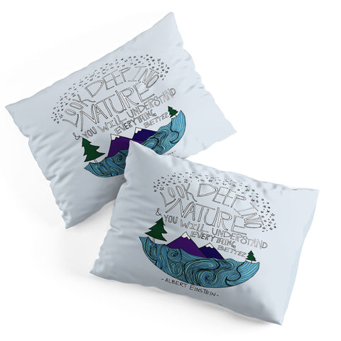 Leah Flores Einstein Nature 1 Pillow Shams