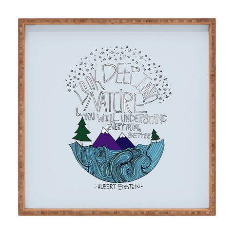 Leah Flores Einstein Nature 1 Square Tray