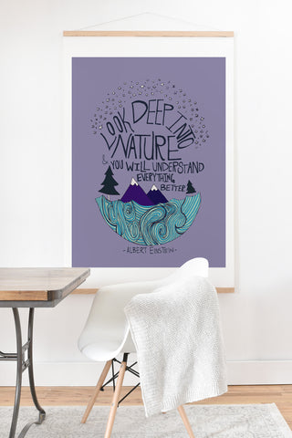 Leah Flores Einstein Nature 2 Art Print And Hanger