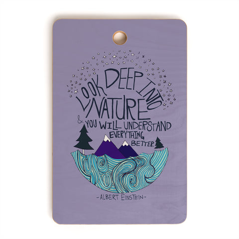Leah Flores Einstein Nature 2 Cutting Board Rectangle