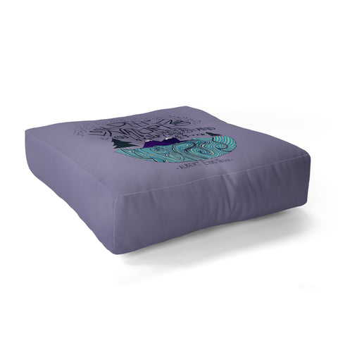 Leah Flores Einstein Nature 2 Floor Pillow Square